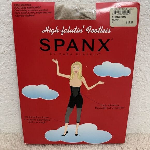SPANX Other - NEW SPANX High Waist Falutin Footless Panty Hose Nude 1 Size A Slimming USA Made